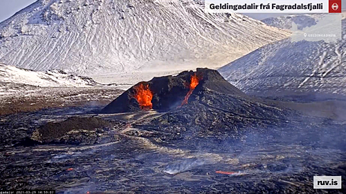islandia geldingadalur wulkan