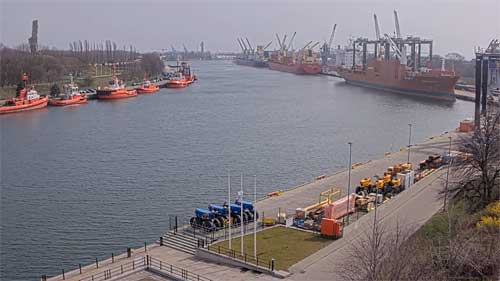 Port w Gdańsku Polska kamera